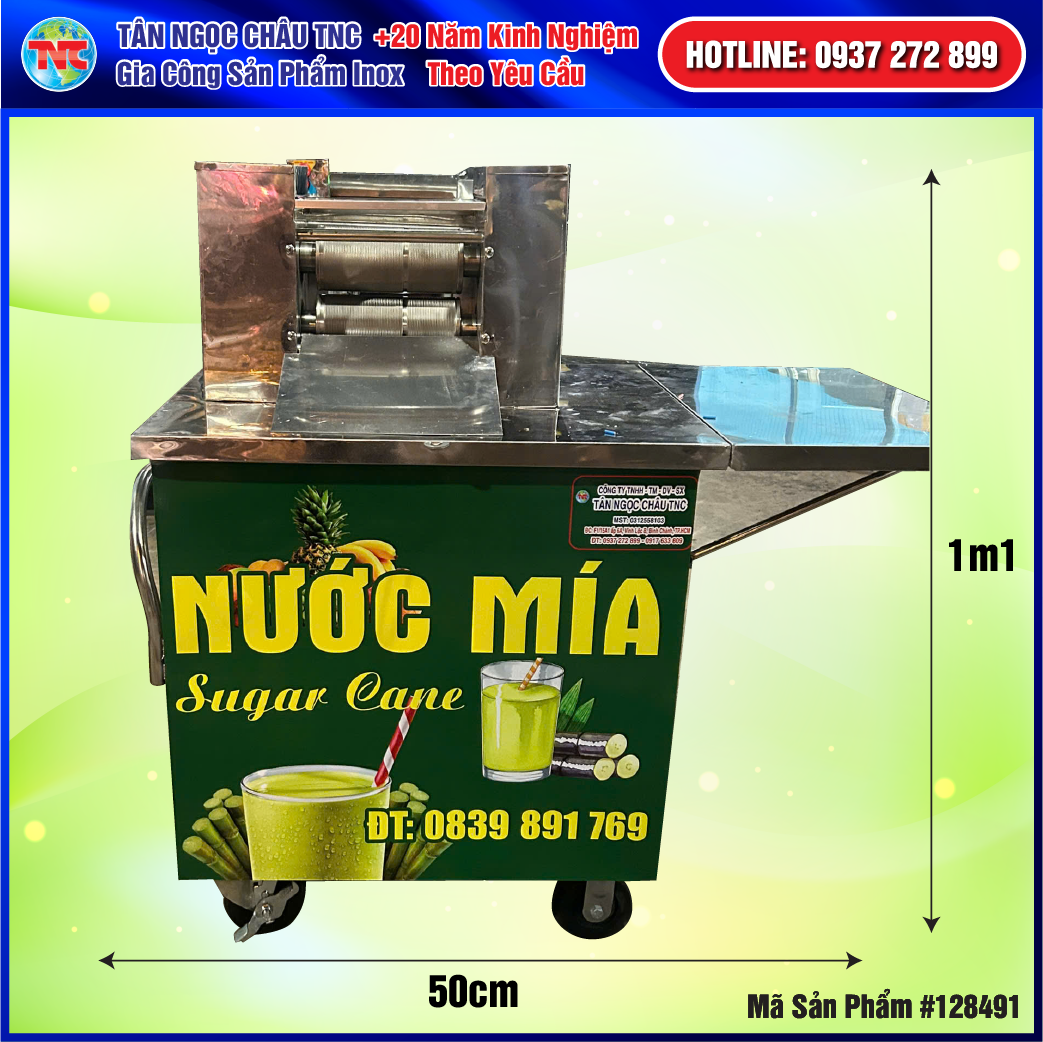 Xe Mía Liên Bàn Mini Không Kính 2 Lô Ép
